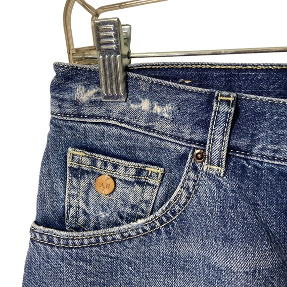 Scotch & Soda Cuffed Women Button Fly Jean Shorts 28 Festival Retro Grunge Y2K - Picture 8 of 15